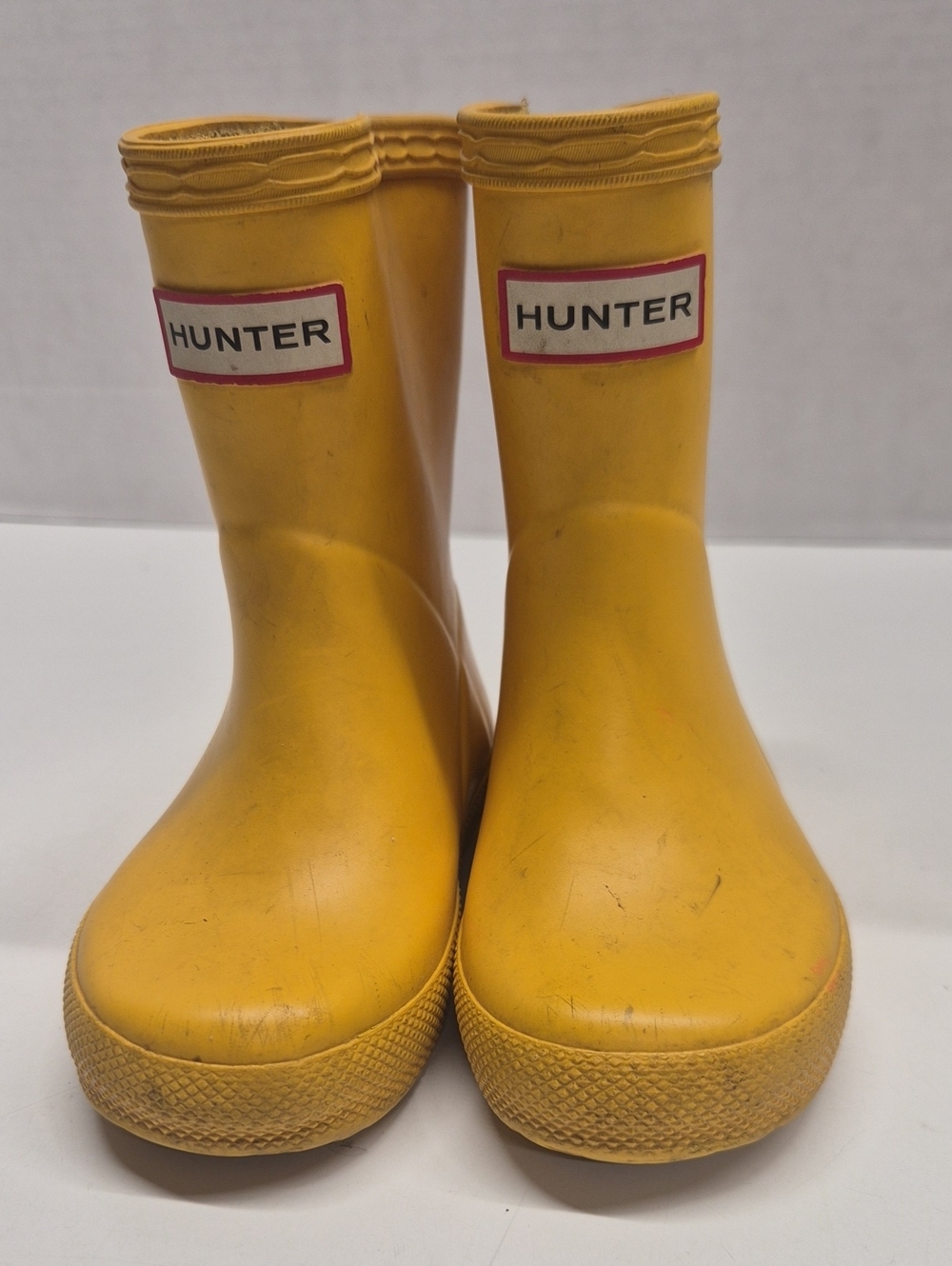 Hunter Kids First Classic Rain Boots Waterproof Pull On Yellow Baby Kid Youth 7